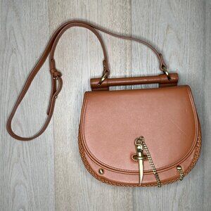 Sancia Babylon Bar Tooth Bag | Cognac